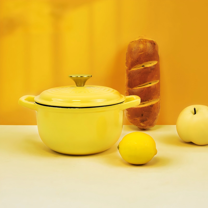 16 cm  Enameled Cast Iron Dutch Oven Pot with Lid